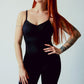 Jumpsuit Long Cross Back black