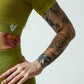 High Neck Apple Green Top