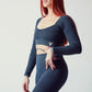 Charcoal Long Sleeve Top