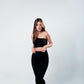 One Shoulder Top Black