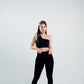 One Shoulder Top Black