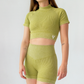 High Neck Apple Green Top